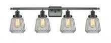  916-4W-BK-G142 - Chatham - 4 Light - 36 inch - Matte Black - Bath Vanity Light