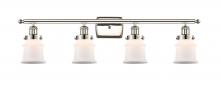  916-4W-PN-G181S - Canton - 4 Light - 36 inch - Polished Nickel - Bath Vanity Light