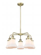  916-5CR-AB-G191 - Bellmont - 5 Light - 25 inch - Antique Brass - Chandelier