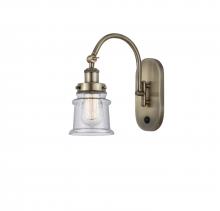  918-1W-AB-G184S - Canton - 1 Light - 7 inch - Antique Brass - Sconce