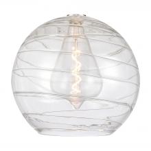 G1213-16 - Deco Swirl 16" Clear Glass
