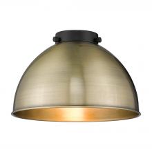  MFD-10-AB - Derby Light 10 inch Antique Brass Metal Shade