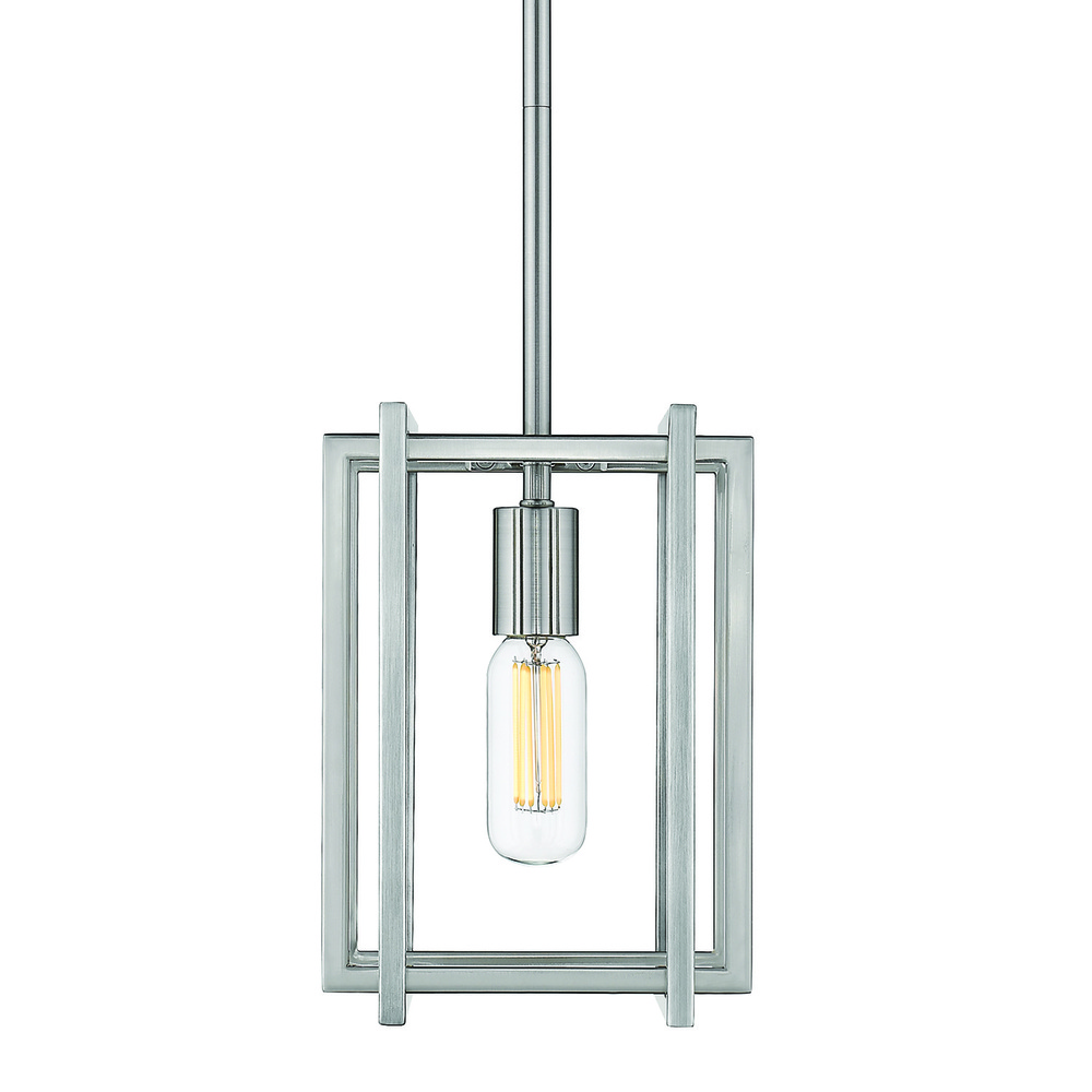 Tribeca Mini Pendant in Pewter with Pewter Accents