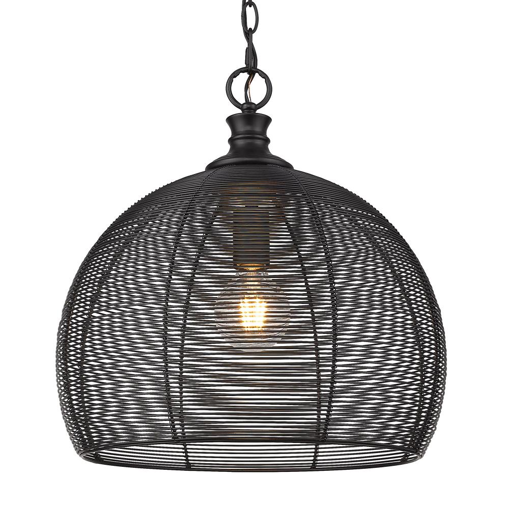 Calypso Medium Pendant in Matte Black