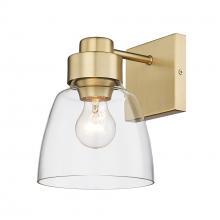  0314-1W BCB-CLR - Remy BCB 1 Light Wall Sconce in Brushed Champagne Bronze with Clear Glass Shade