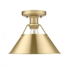  3306-FM BCB-BCB - Orwell BCB Flush Mount in Brushed Champagne Bronze with Brushed Champagne Bronze shade