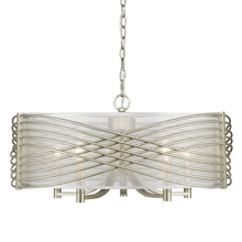  5516-5 WG-SHR - Zara 5-Light Chandelier in White Gold