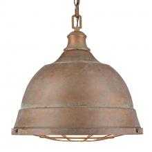  7312-L CP - Bartlett 2 Light Pendant in Copper Patina