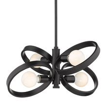  8330-4 BLK - Sloane 4-Light Chandelier in Black