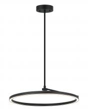  C36724MB - D24" "THE TRUNDLE" MATTE BLACK CHANDELIER