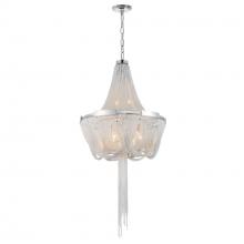  5653P20C - Enchanted 6 Light Down Chandelier With Chrome Finish