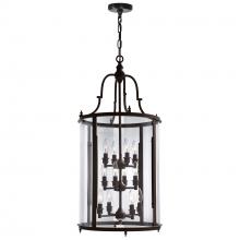  9809P17-12-109-A - Desire 12 Light Drum Shade Chandelier With Oil Rubbed Bronze Finish