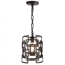  9913P10-1-205 - Litani 1 Light Down Chandelier With Brown Finish
