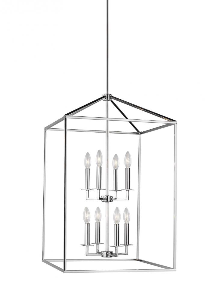 Perryton transitional 8-light LED indoor dimmable large ceiling pendant hanging chandelier light in