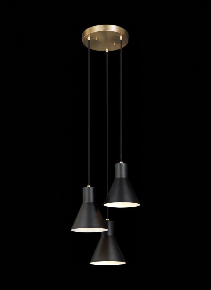 Towner Three Light Cluster Pendant