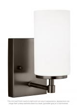 4124601EN3-778 - Alturas contemporary 1-light LED indoor dimmable bath vanity wall sconce in brushed oil rubbed bronz