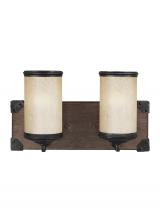  4413302EN3-846 - Dunning contemporary 2-light LED indoor dimmable bath vanity wall sconce in stardust finish with cre