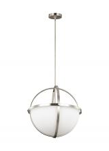  6624603EN3-962 - Alturas contemporary 3-light LED indoor dimmable ceiling pendant hanging chandelier pendant light in