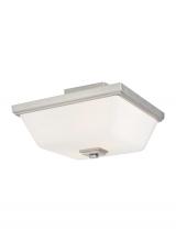  7713702EN3-962 - Ellis Harper transitional 2-light indoor dimmable LED ceiling semi-flush mount in brushed nickel sil
