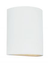  8304701EN3-714 - Paintable Ceramic Sconces transitional 1-light LED outdoor exterior Dark Sky compliant round wall la