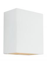  8304801EN3-714 - Paintable Ceramic Sconces transitional 1-light LED outdoor exterior Dark Sky compliant square wall l