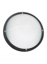  83057EN3-12 - Bayside traditional 1-light LED outdoor exterior wall or ceiling mount in black finish with frosted