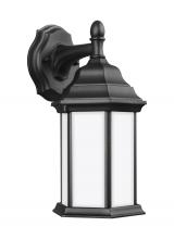  8338751EN3-12 - Sevier traditional 1-light LED outdoor exterior small downlight outdoor wall lantern sconce in black