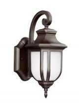  8536301EN3-71 - Childress traditional 1-light LED outdoor exterior small wall lantern sconce in antique bronze finis