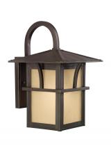  88881EN3-51 - Medford Lakes transitional 1-light LED outdoor exterior medium wall lantern sconce in statuary bronz