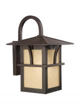  88882EN3-51 - Medford Lakes transitional 1-light LED outdoor exterior large wall lantern sconce in statuary bronze