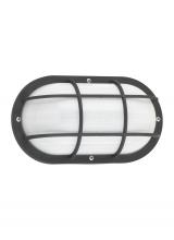  89806EN3-12 - Bayside traditional 1-light LED outdoor exterior wall lantern sconce in black finish with polycarbon