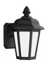  89822EN3-12 - Brentwood traditional 1-light LED outdoor exterior small wall lantern sconce in black finish with sm