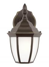  89936EN3-71 - Bakersville traditional 1-light LED outdoor exterior small round wall lantern sconce in antique bron