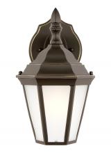  89937EN3-71 - Bakersville traditional 1-light LED outdoor exterior small wall lantern sconce in antique bronze fin