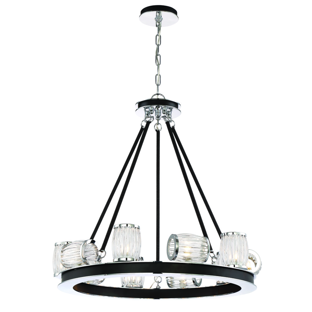 BARILE,10LT CHANDELIER,CHROME