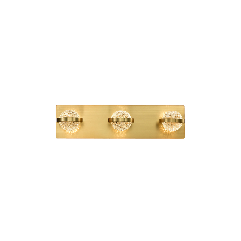 Ryder, Bathbar, LED, 3LT , Br Gold