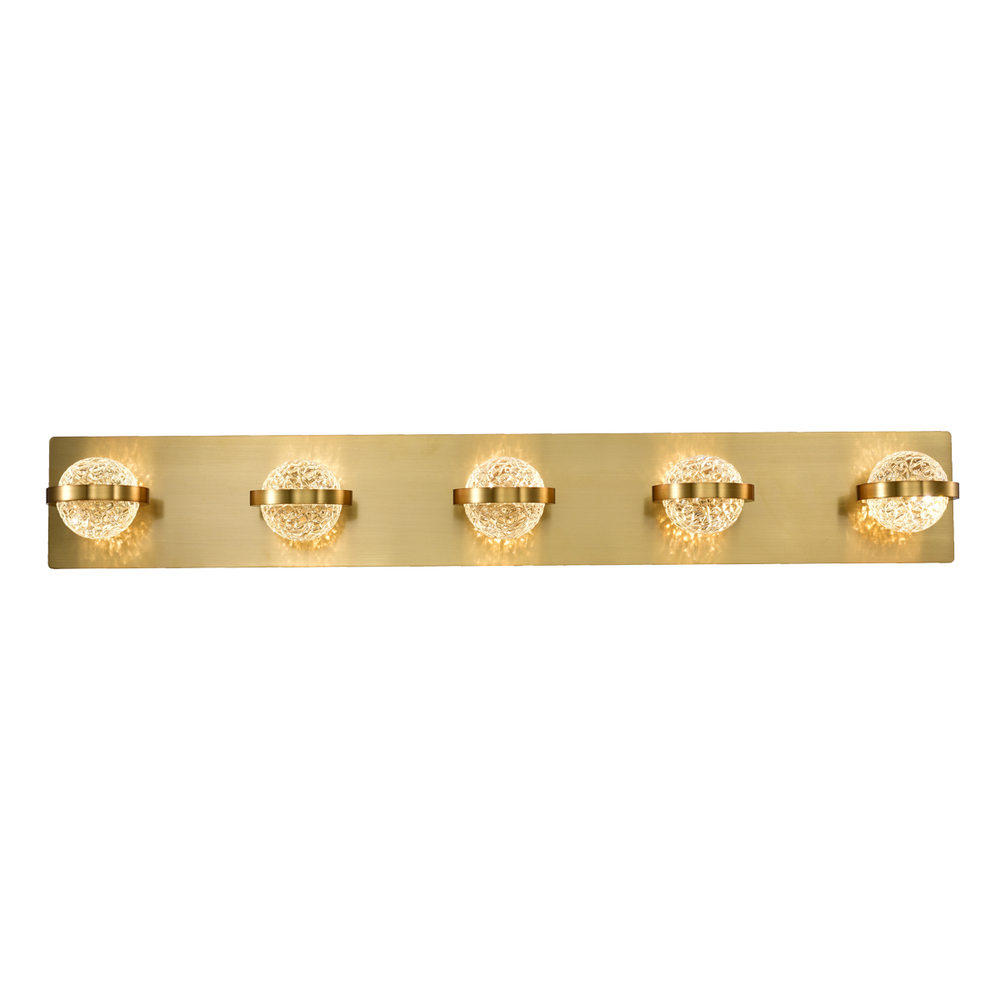 Ryder, Bathbar, LED, 5LT , Br Gold