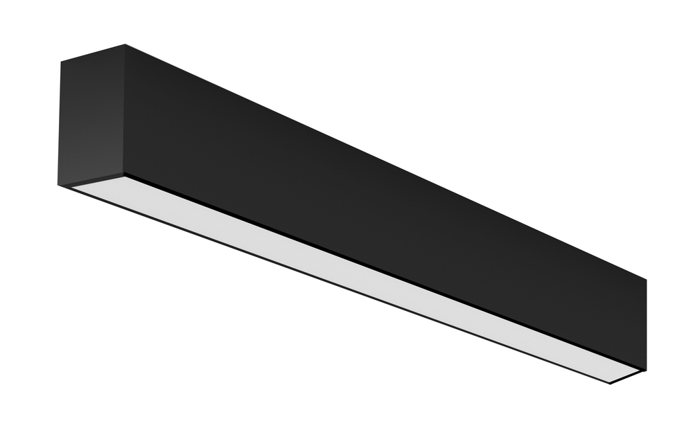 4' LED Linear Surface Mount, 2"Wide, 3000K, Black