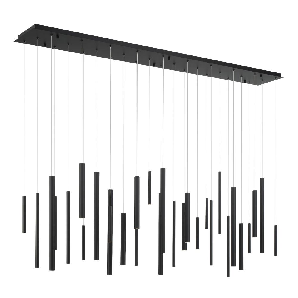 Santana 30 Light LED Chandelier in Black