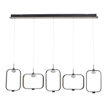  37078-010 - Dagmar, Chandelier, 5LT , Lnr, Blk