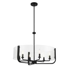  38155-031 - Campisi, 6LT Chandelier, Black