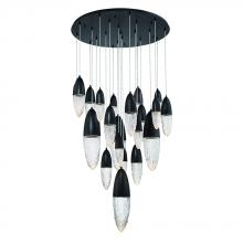  43860-025 - Ecrou 22 Light Chandelier in Black