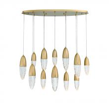  43861-035 - Ecrou 12 Light Chandelier in Gold