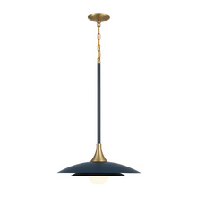  46441-027 - Welsh 1 Light Pendant in Blue and Black