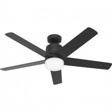  51198 - Hunter 52 inch Wi-Fi Stylus Matte Black Ceiling Fan with LED Light Kit and Handheld Remote