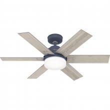  51206 - Hunter 44 inch Pacer Indigo Blue Ceiling Fan with LED Light Kit and Handheld Remote