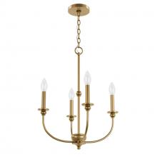 Hunter 48067 - Hunter Southcrest Luxe Gold 4 Light Mini Chandelier Ceiling Light Fixture