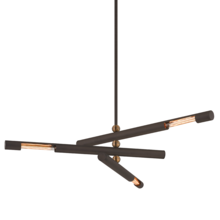  F6885-BRZ/PBR - Hendrix Chandelier