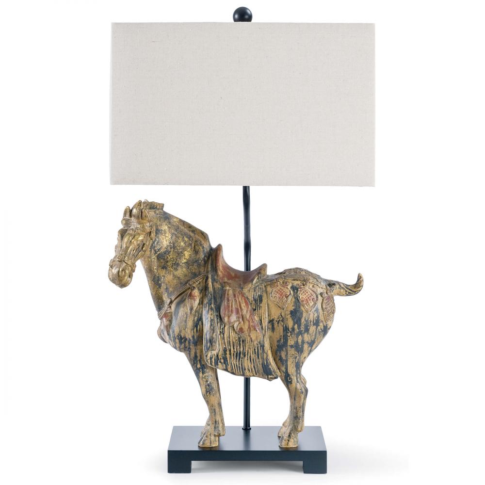 Southern Living Dynasty Horse Table Lamp Pair