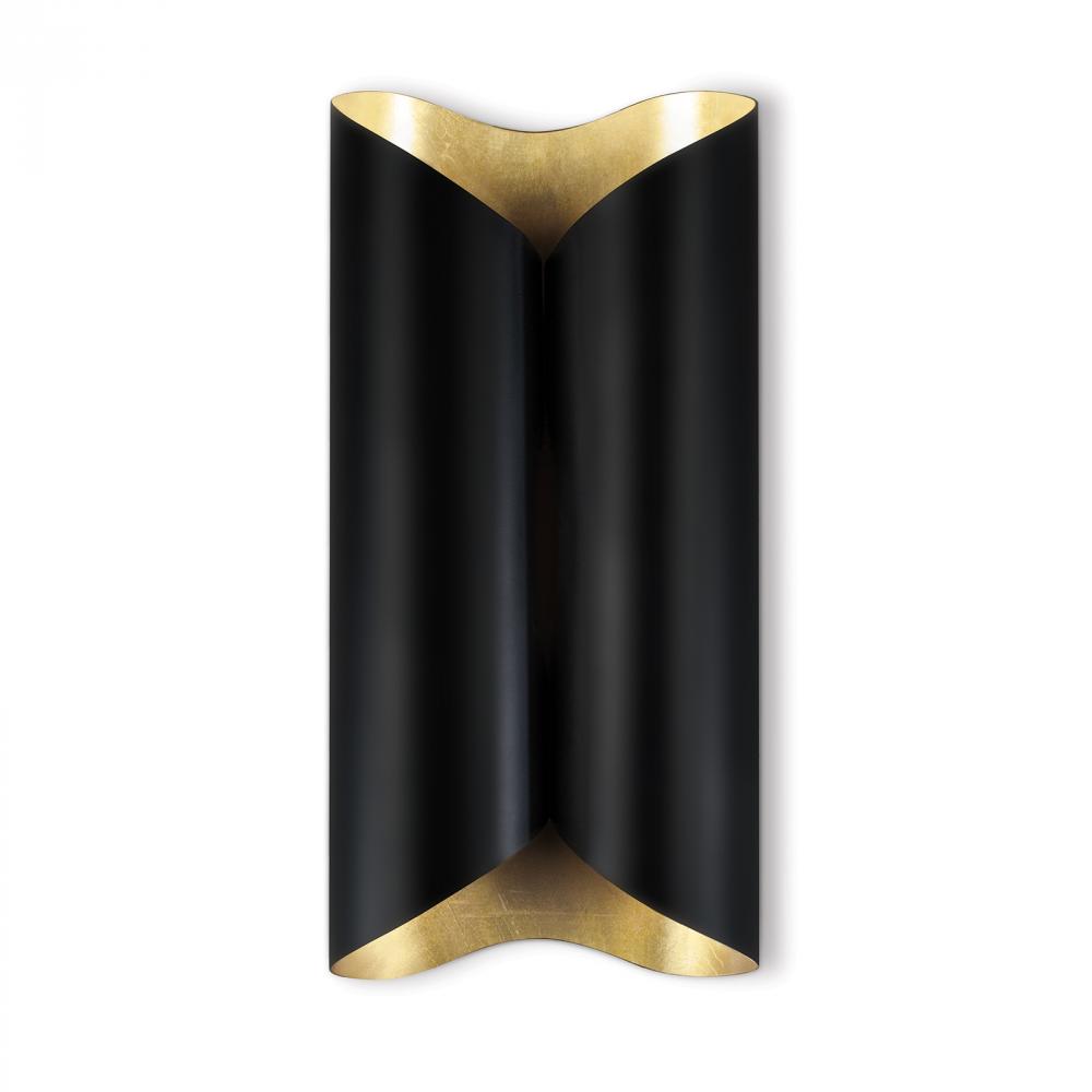 Regina Andrew Coil Metal Sconce Large (Black and